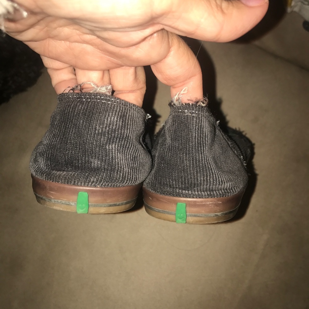 Sanuk corduroy slip on shoes